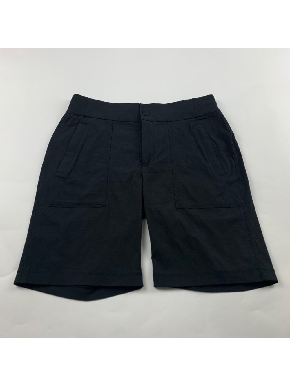 Athleta Black Quick Dry Nylon Bermuda Shorts 4